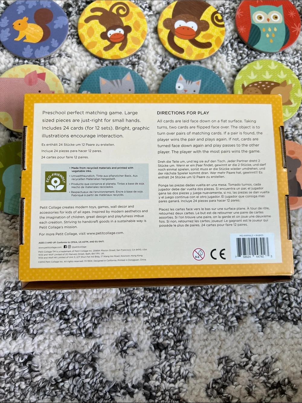 Balancing Barnyard Kids Game & memory game